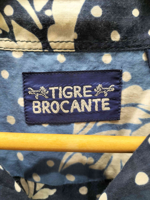 ティグルブロカンテ TIGRE BROCANTE ドット 総柄 開襟 S/S アロハ シャツ メンズ JPN:2
